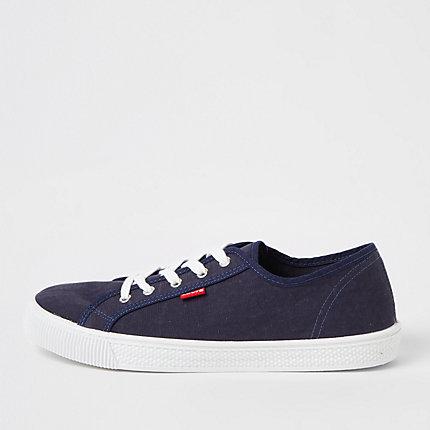 Mens Levi's Lace-up Canvas Sneakers