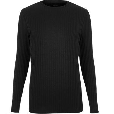 River Island Mens Chunky Ribbed Slim Fit Top
