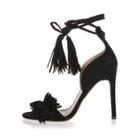 River Island Womens Leather Tassel Front Sandals