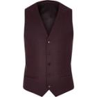 River Island Mensburgundy Vest