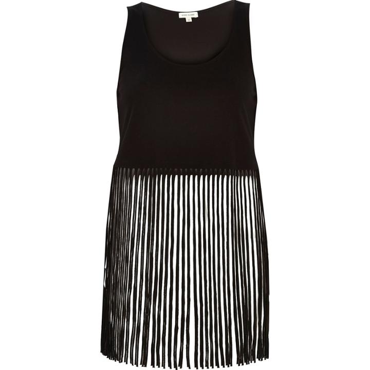 River Island Womens Fringed Tank Top