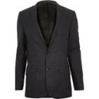River Island Mens Linen-blend Skinny Suit Jacket