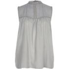 River Island Womens Pleated Yoke High Neck Tank Top