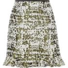 River Island Womens Burnout Print Frill Hem Mini Skirt