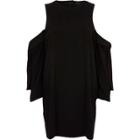 River Island Womens Cold Shoulder Long Sleeve Swing Dress