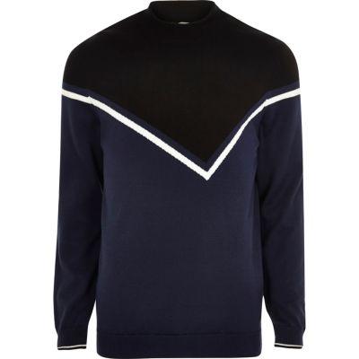 River Island Mens Block Sweater
