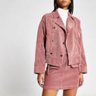 River Island Womens Corduroy Button Front Oversized Jacket