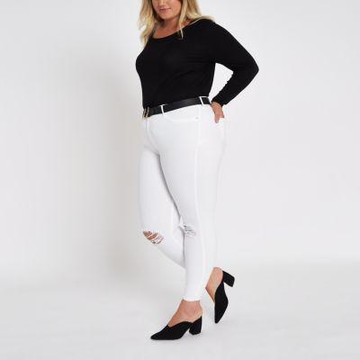 River Island Womens Plus Long Sleeve Jersey T-shirt