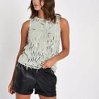 River Island Womens Sequin Tank Top