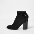 River Island Womens Tie Back Block Heel Boots