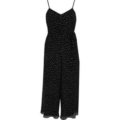 River Island Womens Spot Cami Culotte Jumpsuit