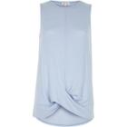River Island Womens Pale Twist Front Tank Top