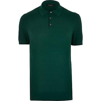 River Island Mens Selected Homme Short Sleeve Polo Shirt