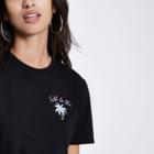 River Island Womens 'talk To The Palm' Cropped T-shirt