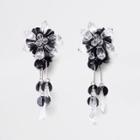 River Island Womens Sequin And Bead Drop Earrings