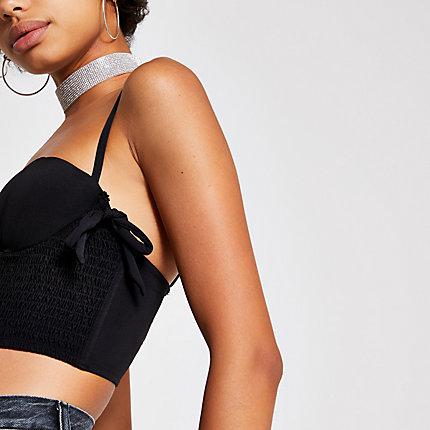 River Island Womens Dua Lipa X Pepe Jeans Cropped Bralet