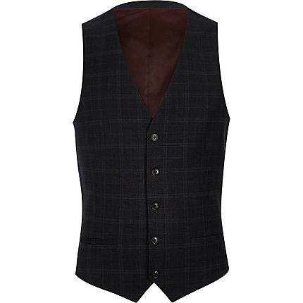 River Island Mens Big And Tall Single-breasted Vest