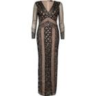 River Island Womens Embellished Mesh Maxi Dress