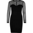 River Island Womens Mesh Corset Seam Bodycon Dress