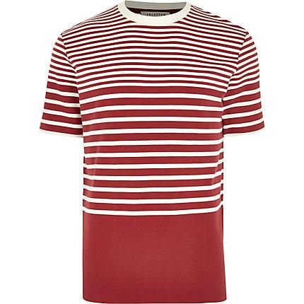 River Island Mens Selected Stripe T-shirt