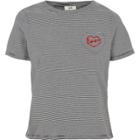 River Island Womens Petite Stripe 'love' Pocket T-shirt