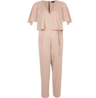 River Island Womens Cape Tapered Leg Jumpsuit