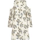 River Island Womens Floral Cold Shoulder Puff Sleeve Dress
