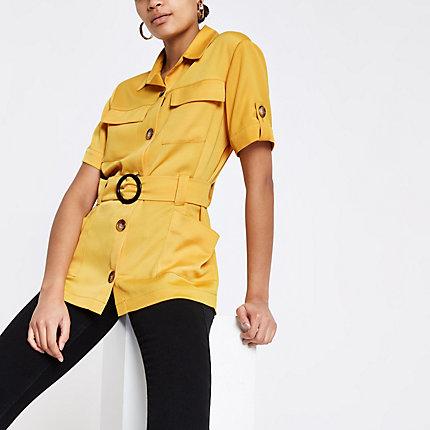 River Island Womens Utility Belted Waist Shirt