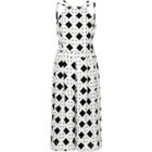 River Island Womens White Diamond Print Strappy Cropped Jumpsuit