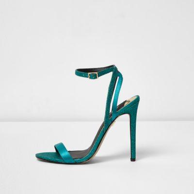 River Island Womens Glitter Barely There Sandals
