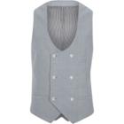 River Island Mens Double-breasted Waistcoat
