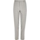 River Island Mens Big And Tall Check Suit Trousers