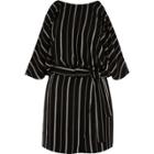 River Island Womens Stripe Cold Shoulder Romper