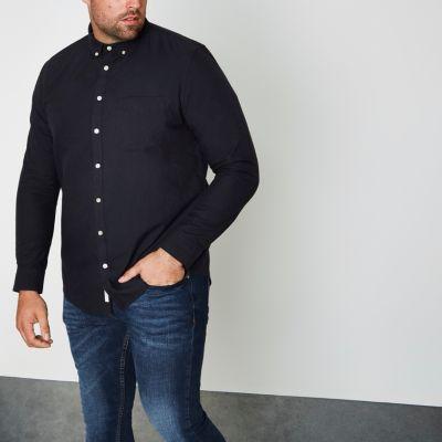 River Island Mens Big And Tall Long Sleeve Oxford Shirt