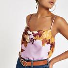 River Island Womens Floral Cowl Neck Cami Top