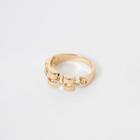 River Island Womens Gold Colour Chunky Barrel Ring