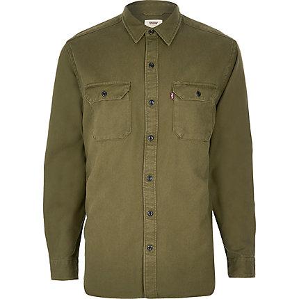 Mens Levi's Long Sleeve Tencel Shirt
