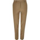 River Island Mensbrown Skinny Fit Suit Trousers