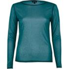 River Island Womens Glitter Mesh Long Sleeve Top