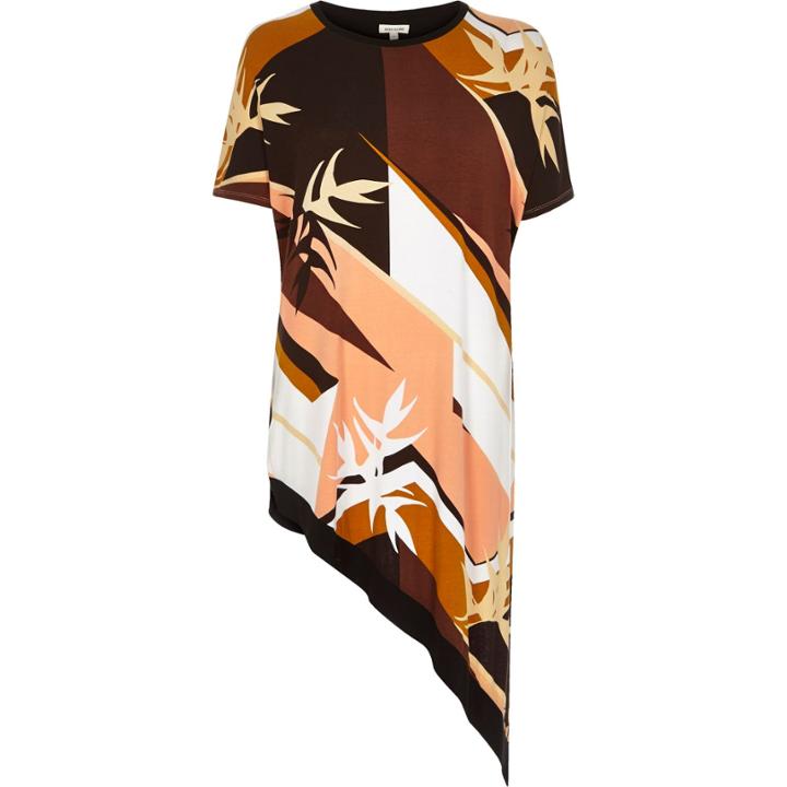 River Island Womens Floral Print Oversized T-shirt