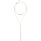 River Island Womens Gold Tone Dangly Torque Necklace