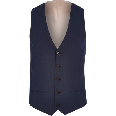 River Island Mens Five Button Vest