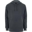 River Island Mens Waffle Long Sleeve Slouch Hoodie