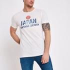 River Island Mens Jack And Jones White 'japan' Print T-shirt