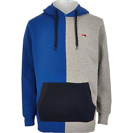River Island Mens Jack And Jones Colour Block Hoodie