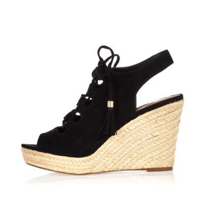 River Island Womens Slingback Gladiator Wedges