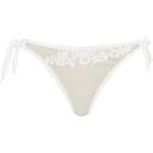 River Island Womens White Mesh Lace Tie Side Bikini Bottoms