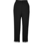 River Island Womens Lace Hem Tailored Pants