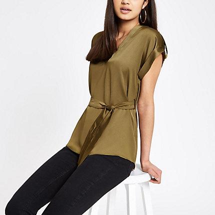 River Island Womens Belted T-shirt