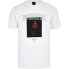 River Island Mens White 'noire' Studded Slim Fit T-shirt